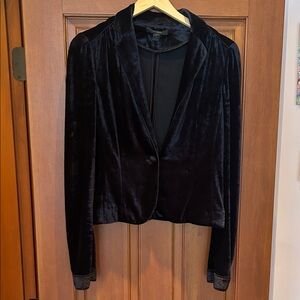 Express Black Velvet Women's Blazer
